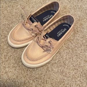 Girls Sperry Top-Sider slip on boat shoes
